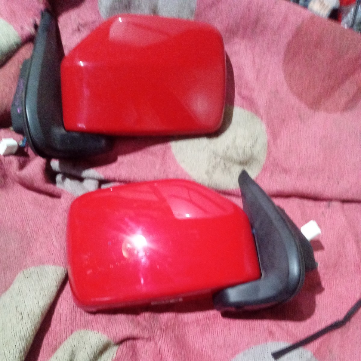 ジムニーjb23 ドアミラー左右セットゆうパック100サイズ電動格納 電動鏡面 ミラーヒーター付き再塗装品4方から6型拍卖