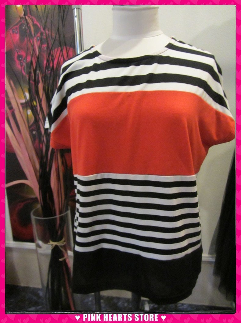 新品レディース◇chica linda バイカラーボーダーT 26-317拍卖