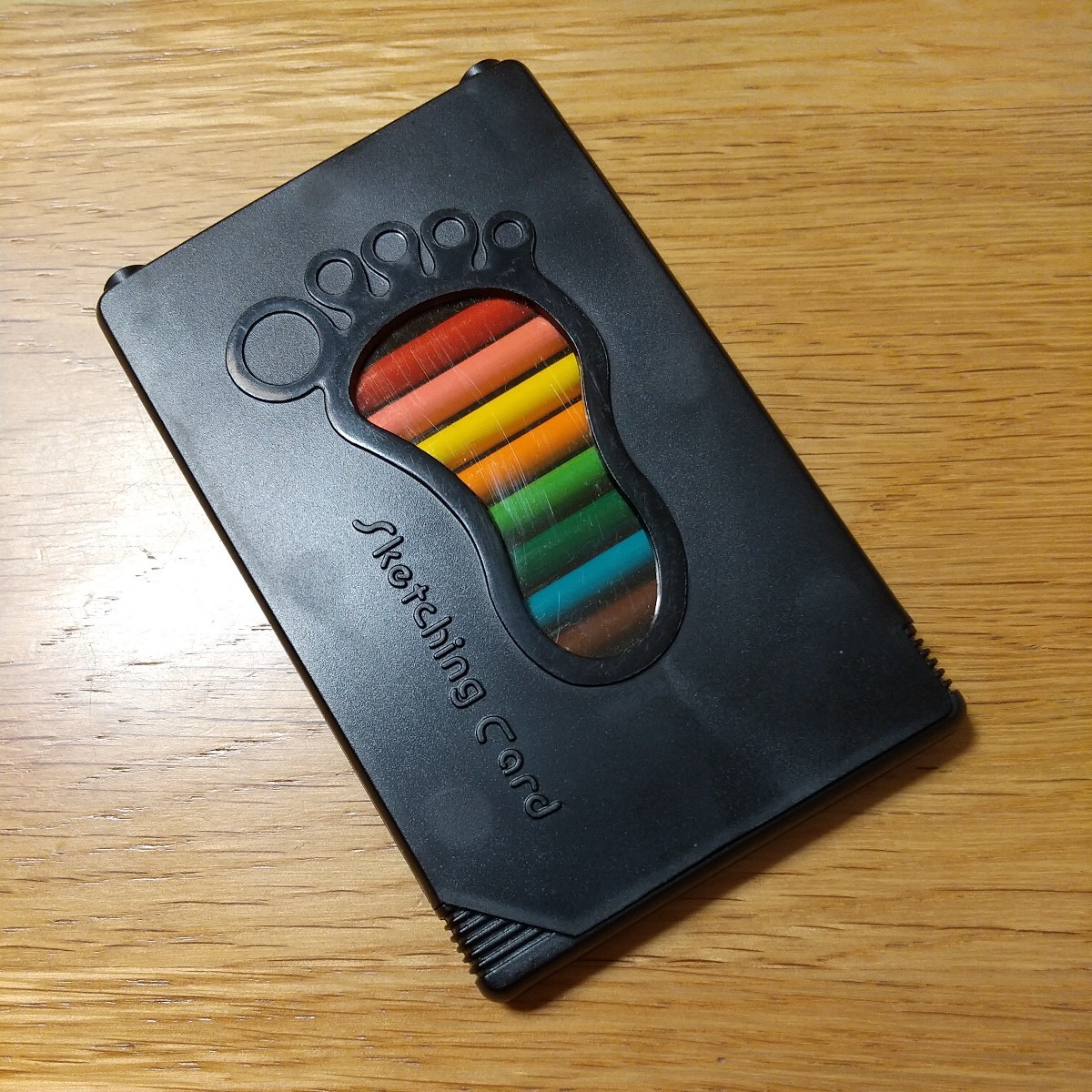 【美品】ミニ色鉛筆 ミニミニ Sketching Card スケッチングカード ペーパークリップ付き 鉛筆削り付き ノベルティー ミニ文房具拍卖