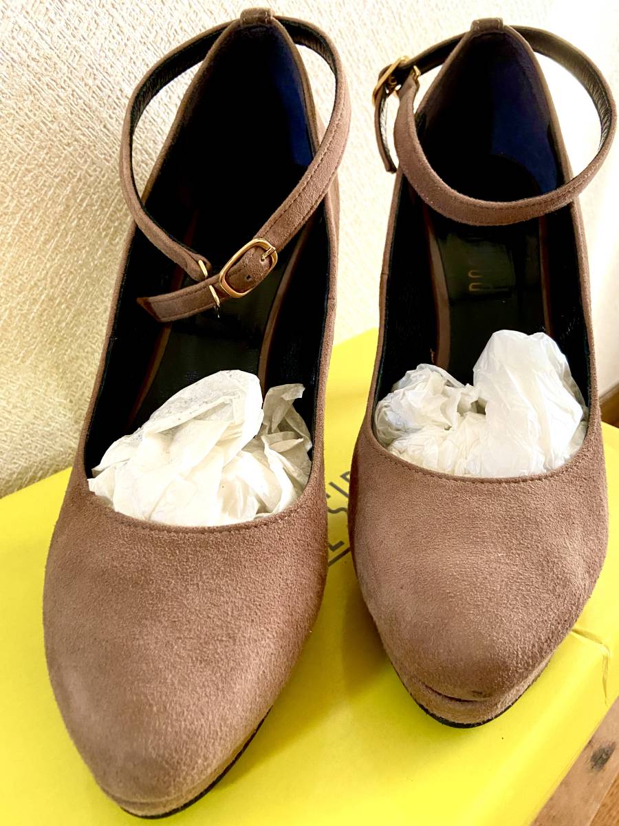 プールサイド POOL SIDE スウエ-ドパンプス 美品 24cm拍卖