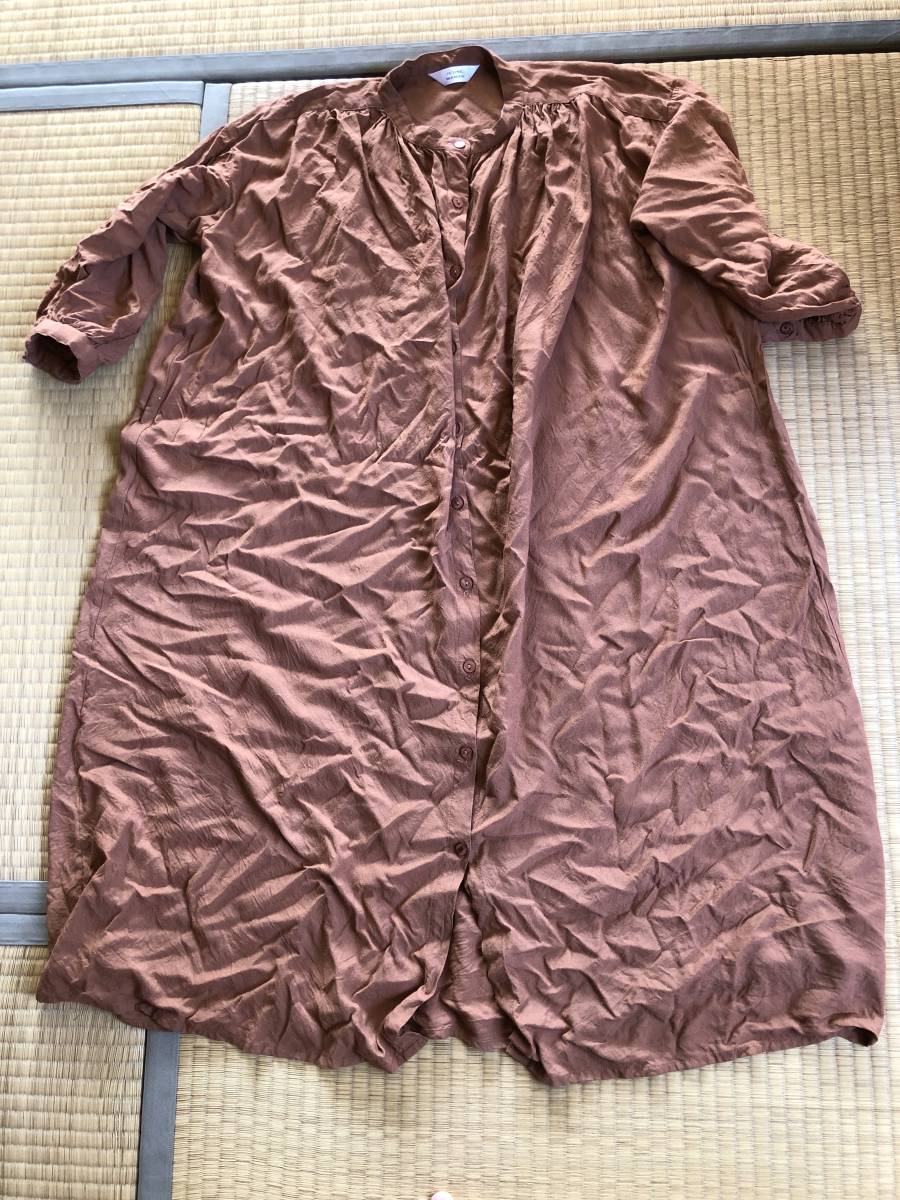 レンガ色 ワンピース サイズM拍卖