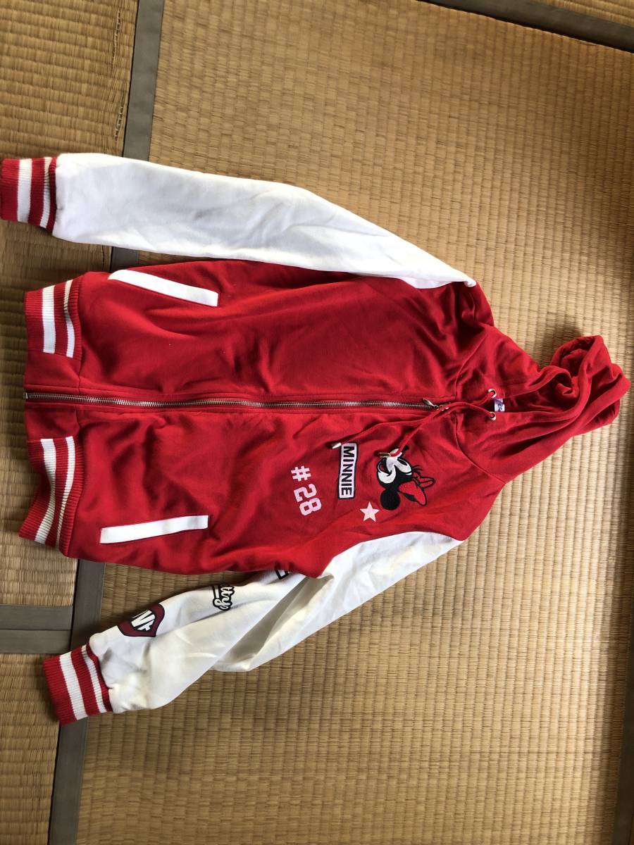 ディズニー ミニーマウスのパーカー 赤拍卖