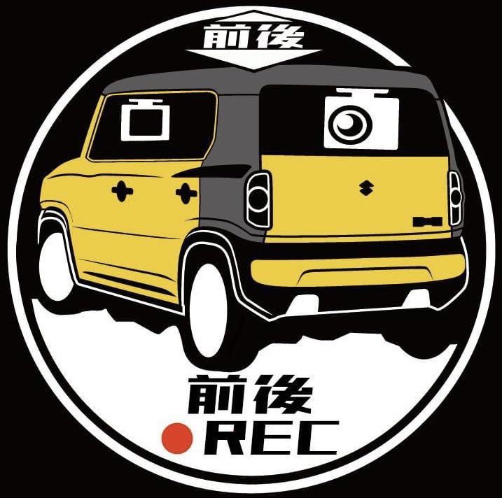 車体色変更可 ハスラー タフワイルド ドライブレコーダー ドラレコ ステッカー カッティングステッカー拍卖
