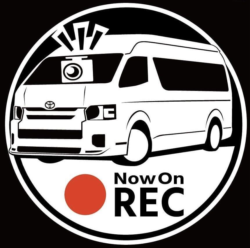 トヨタ ハイエースワゴン ハイエース ハイルーフ ドラレコ ドライブレコーダー ステッカー 無料車種変更可能です拍卖