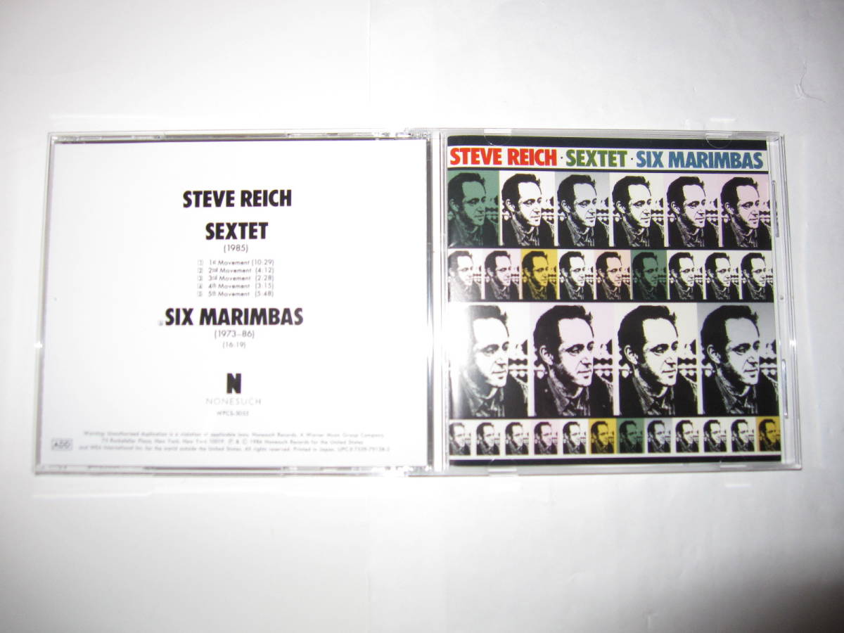 ライヒ:六重奏曲/6台のマリンバ NONESUCH拍卖