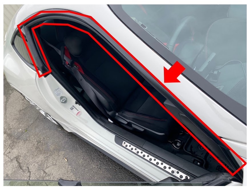 ★新品 未使用 純正部品 トヨタ 86 スバル BRZ フロントドアウエザストリップ ドアモールゴム 上下 左右 セット★拍卖