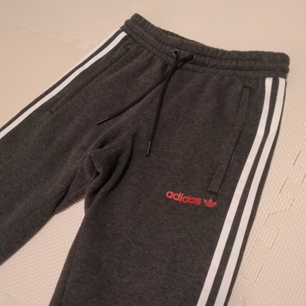 adidas ジョガーパンツ ストレッチ スウェットパンツ 裏起毛 アディダス グレー S拍卖