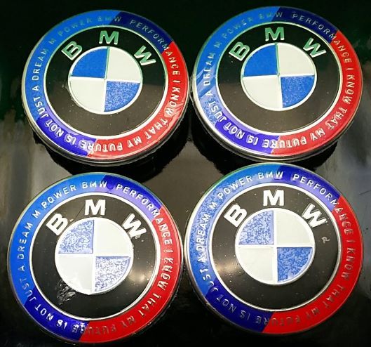 BMW 50周年 56mm ホイールキャップ 4コ OEM 3シリーズ 5シリーズ 1シリーズ X1 7シリーズ X3 Z4 4シリーズ 2シリーズ M4 M3 X6 X2 ALPINA拍卖