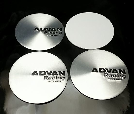 ADVAN 45mm 銀黒 4個 平面ステッカー ホイールキャップ レガシィ レヴォーグ WRX XV BRZ ステラ エクシーガ R2 スカイライン セレナ拍卖