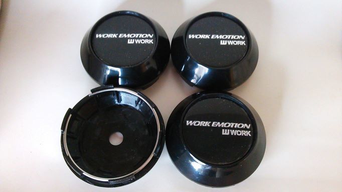 WORK Emotion 68mm 黒黒 4コ ホイールキャップ ランクル クラウン ヴォクシー アクア ハリアー 86 マークX ノア エスティマ ヴィッツ拍卖