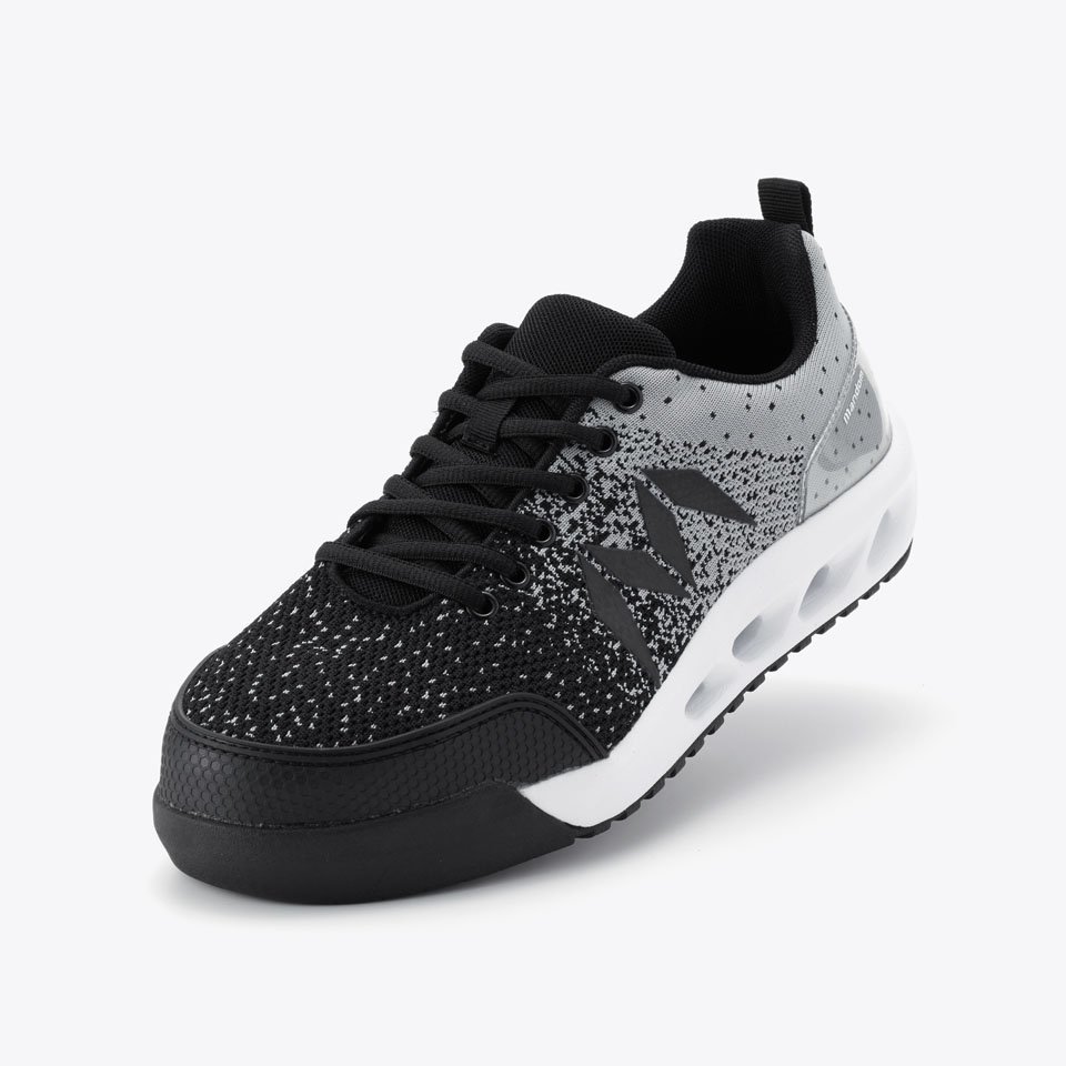 取り寄せ3~4日以内発送 JSAA認定 セーフティーシューズ (グレーブラック/25.0cm) 安全靴 ライディングシューズ 軽量 バイクシューズ拍卖