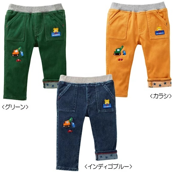 即決です!【ミキハウス】新品未使用♪mikihouse 120cm 115cm~125cm プッチー☆ストレッチニットパンツ カラー:インディゴブルー拍卖