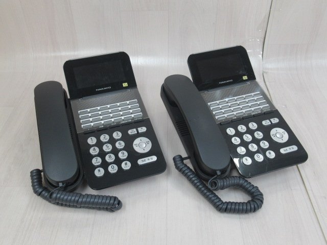 ΩYG 703 o 保証有 NAKAYO NYC-24Si-SDB ナカヨ 24ボタン標準電話機 21年製 2台セット・祝10000!取引突破!!拍卖