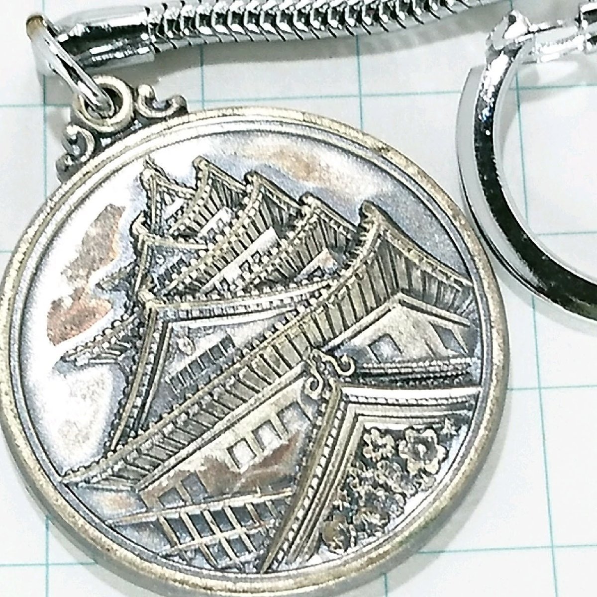 送料無料)大阪城 観光 旅行 登山 記念 キーホルダー A19334拍卖