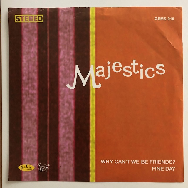 試聴 / Majestics / WHY CAN'T WE BE FRIENDS? / FINE DAY /Gem-Tone/Reggae/Ska/WAR/big hit !!/7inch/875拍卖