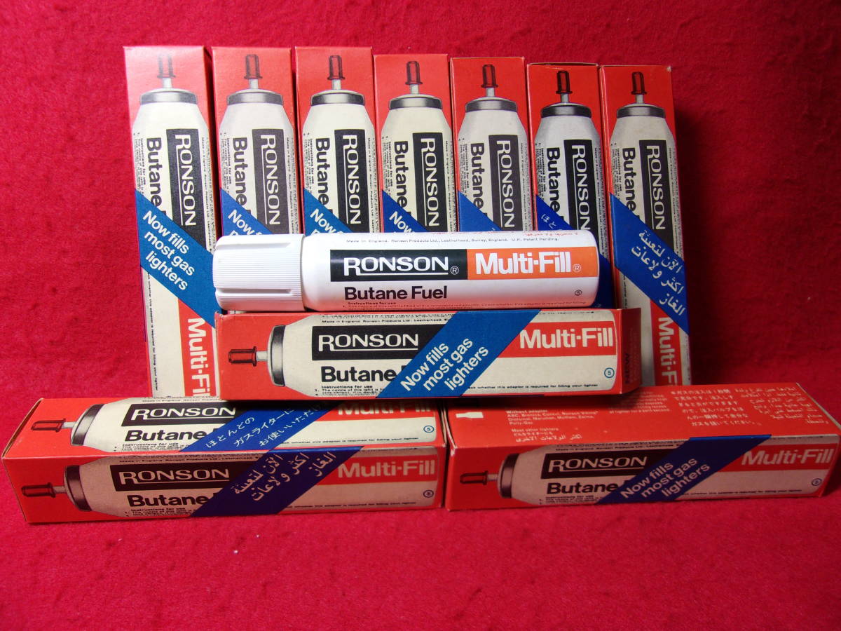 RONSON Multi-Fill ガスボンべ 10本 未使用長期保管品現状渡し 02拍卖
