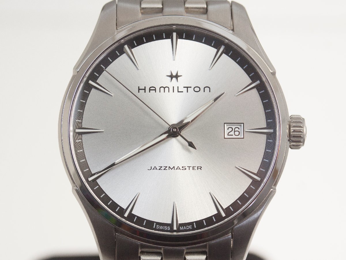 【HAMILTON】ハミルトン「ジャズマスター ジェント クォーツ」H32451151/H324510 メンズ 腕時計【中古品】拍卖