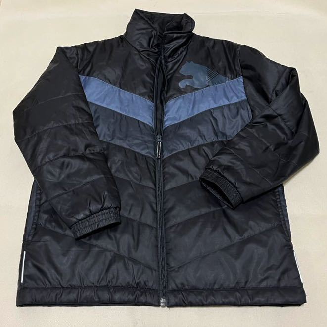 140cm PUMA プーマ 中綿ジャンパー ウィンドブレーカー 男の子 ジャケット 黒 ブラック 135-145拍卖