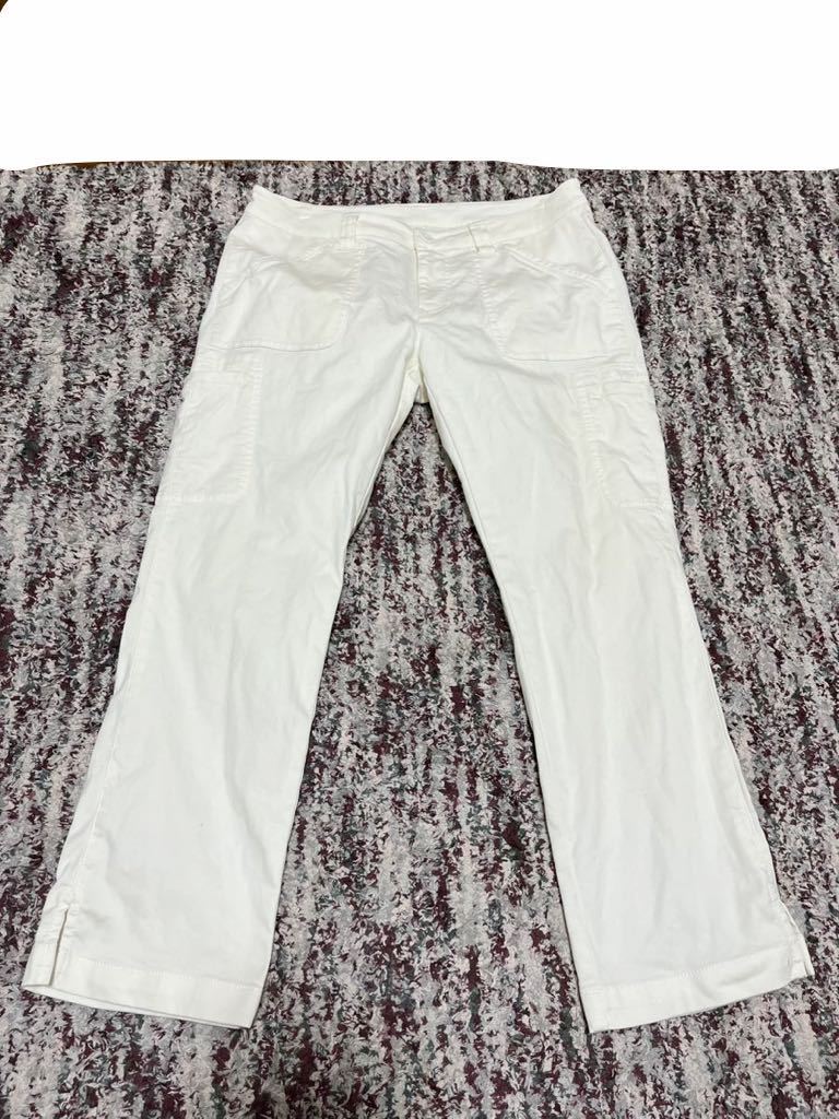 pearly gates パーリーゲイツ ストレッチパンツ 白 ホワイト系 パンツ サイズ1 オフホワイト拍卖