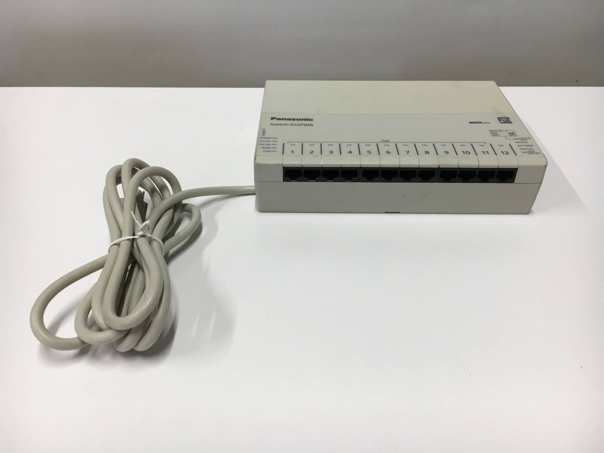 A20624)Panasonic Switch-S12PWR PN22129K ESネットワークス PoE対応 12ポートL2スイッチングハブ 中古動作品拍卖