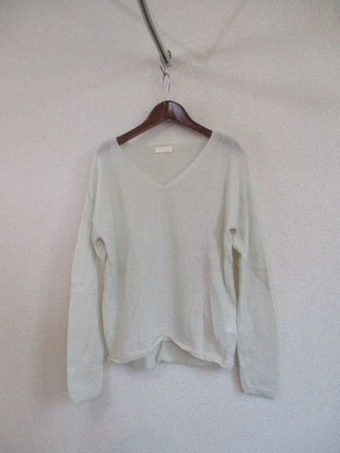 BallseyシルバーグレーVネック長袖ニット(USED)91418)拍卖