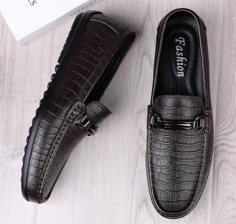 ローファー 新品/メンズ スリッポン 紳士靴 ドライビングシューズ カジュアル【6336】ダークブラウン【23.5cm-28cm選択】拍卖