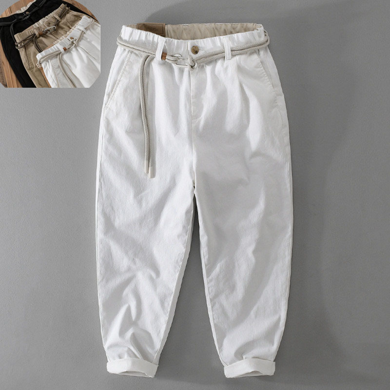 カーゴパンツ メンズ*新品 ワークパンツ ヴィンテージ ベルト付き カジュアル ボトムス 作業ズボン アウトドア【7616】白 W30拍卖