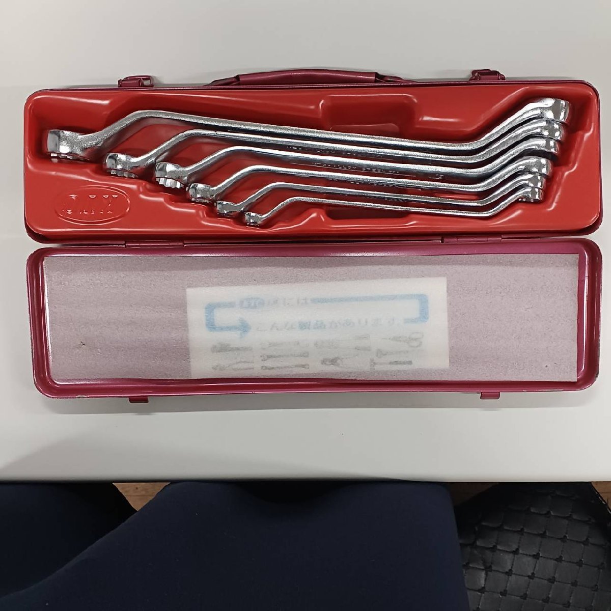 【新古品】45°ロング M256 メガネレンチ6本組mm KTC B-6拍卖