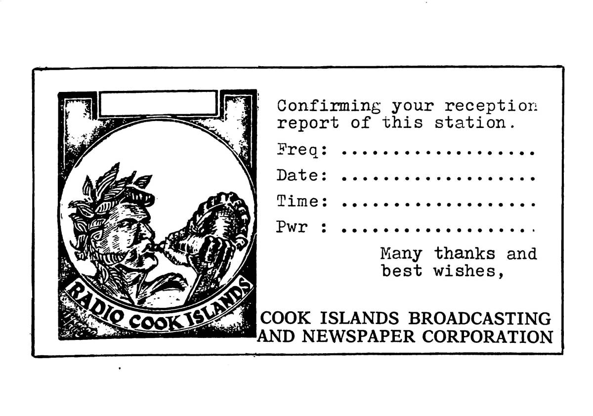 BCL★入手困難★ベリカード★RADIO COOK ISLANDS★クック諸島放送★南太平洋★1980年代?拍卖