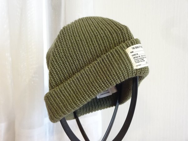 E Free`s Mart F レディース・メンズ カーキ色 編み込みニット帽 サイズ56cm〜59cm キャップ 帽子 スタイル帽子拍卖