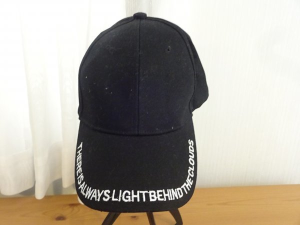 E 390 F レディース・ガールズ 黒色帽子 アウトドアキャップ サイズ57cm〜59cm キャップ 帽子 コットン帽拍卖