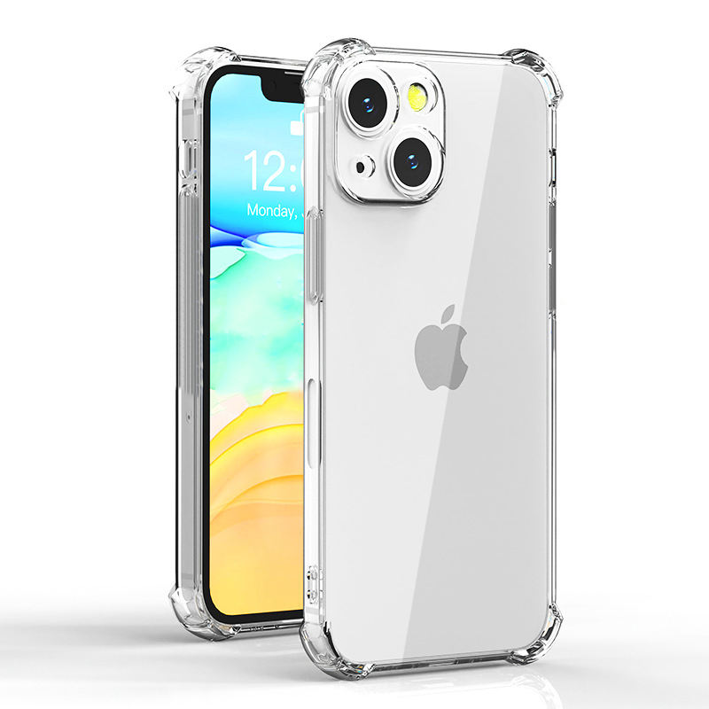 iPhone15Plus 用 スマホケース ケース 透明 クリア エアクッション 一体型カメラレンズ部分保護 スマホカバー 保護カバー 耐衝撃拍卖