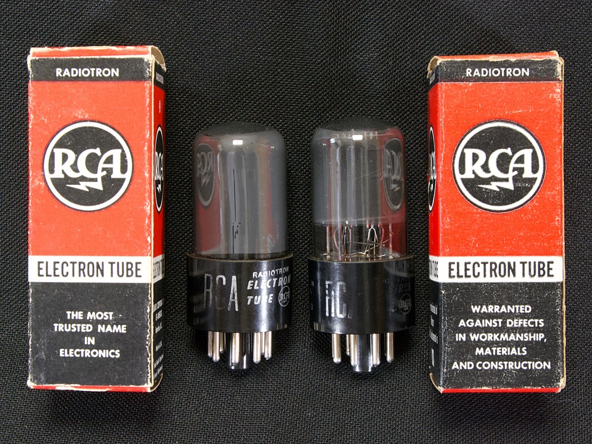 ♪♪RCA 6SN7GT スモーク管 NOS品ペア #2324、RCAビンテージ♪♪拍卖