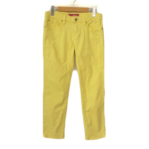 ギャップ GAP JEANS パンツ ジーンズ デニム クロップド 4 黄 イエロー レディース拍卖