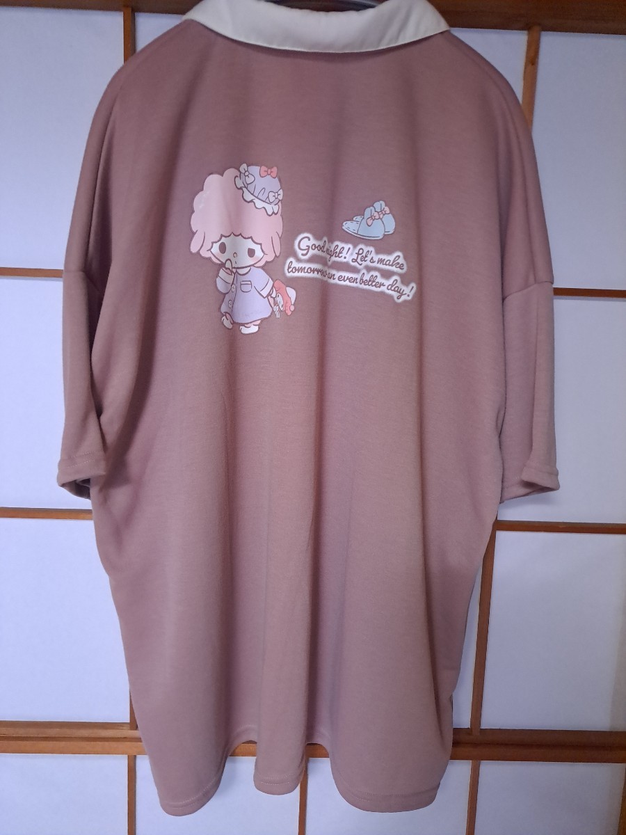 新品 未使用 SANRIO ピアノ マイメロディ 3L 4L 半袖 Tシャツ ハーフジップ 大きめ カットソー レディース 即決 送料無料 Aら拍卖