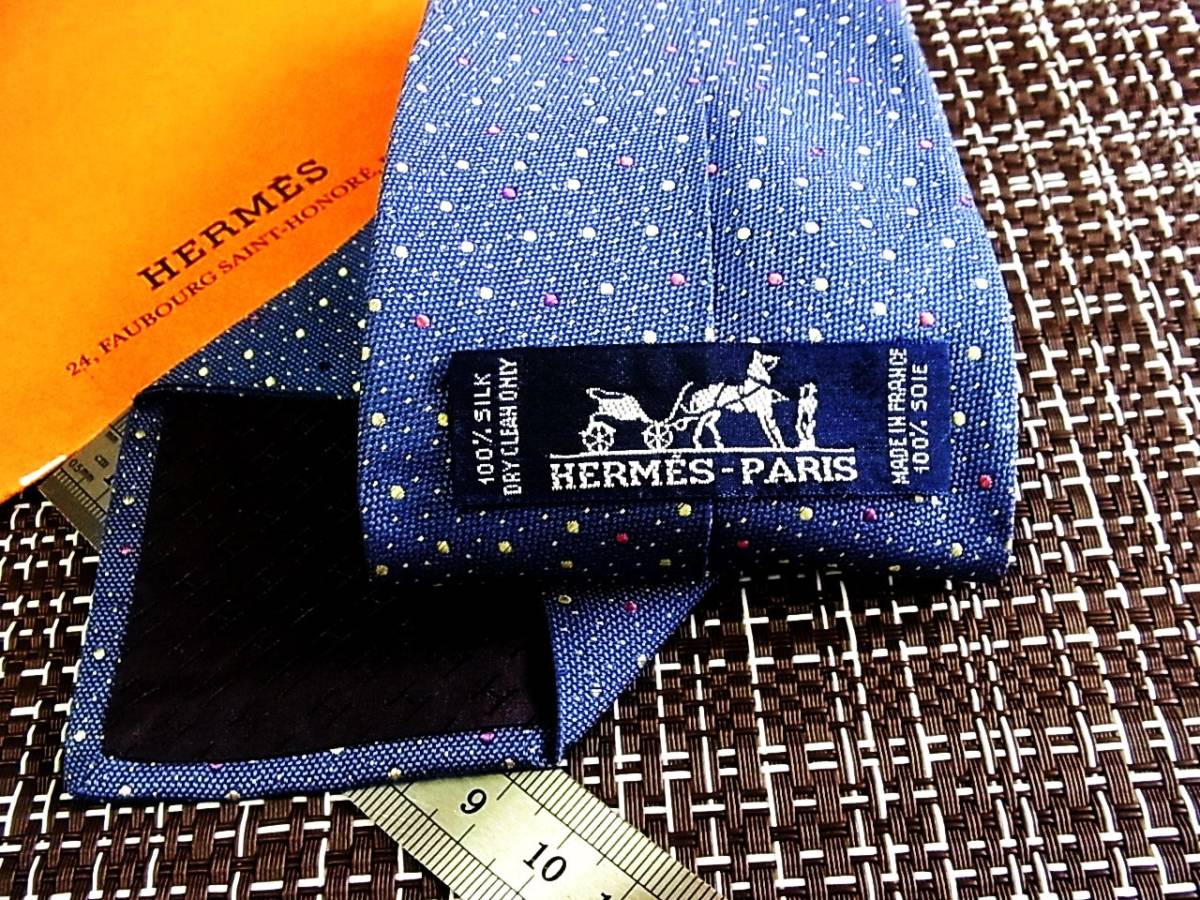 ☆状態並N☆6448■エルメス-パリス【最高級】ネクタイ拍卖