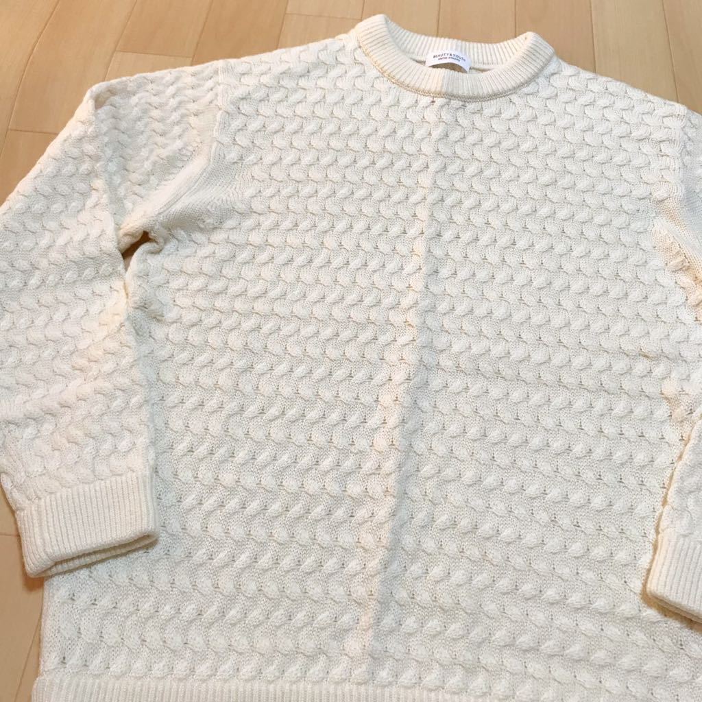 BEAUTY&YOUTH ビューティアンドユース ユナイテッドアローズ セーター ニット 美品 長袖 mサイズ レディース メンズにもa23 か拍卖