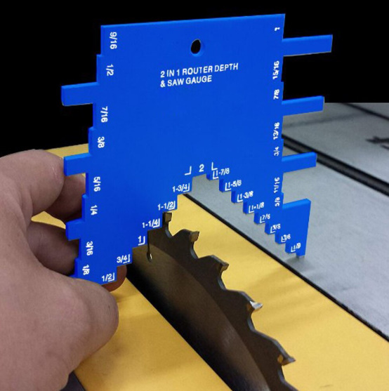 ルータビットゲージ テーブルソーデプスゲージ 簡単ワンタッチ!トリマービット調整 アルミ深さ定規 c1257拍卖