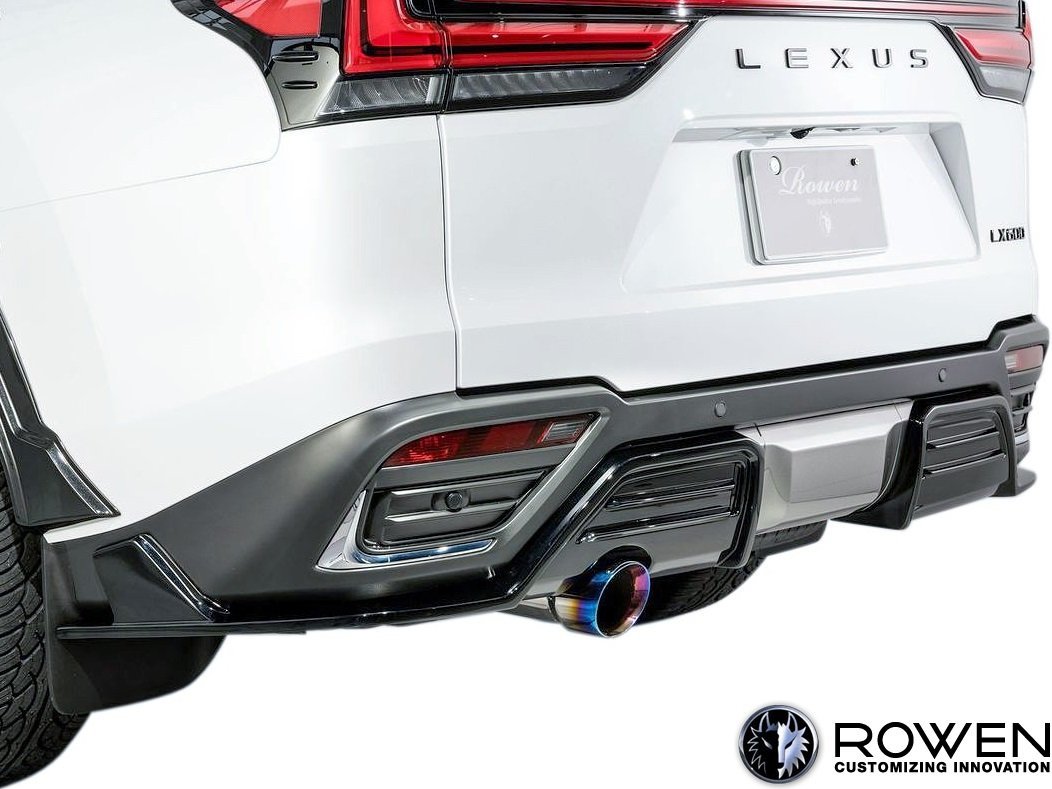 【M’s】 レクサス LX600 VJA310 前期 (2022y-) ROWEN リアアンダースポイラー 2PCS カーボン ロエン ロウェン エアロ パーツ 1L014P10拍卖