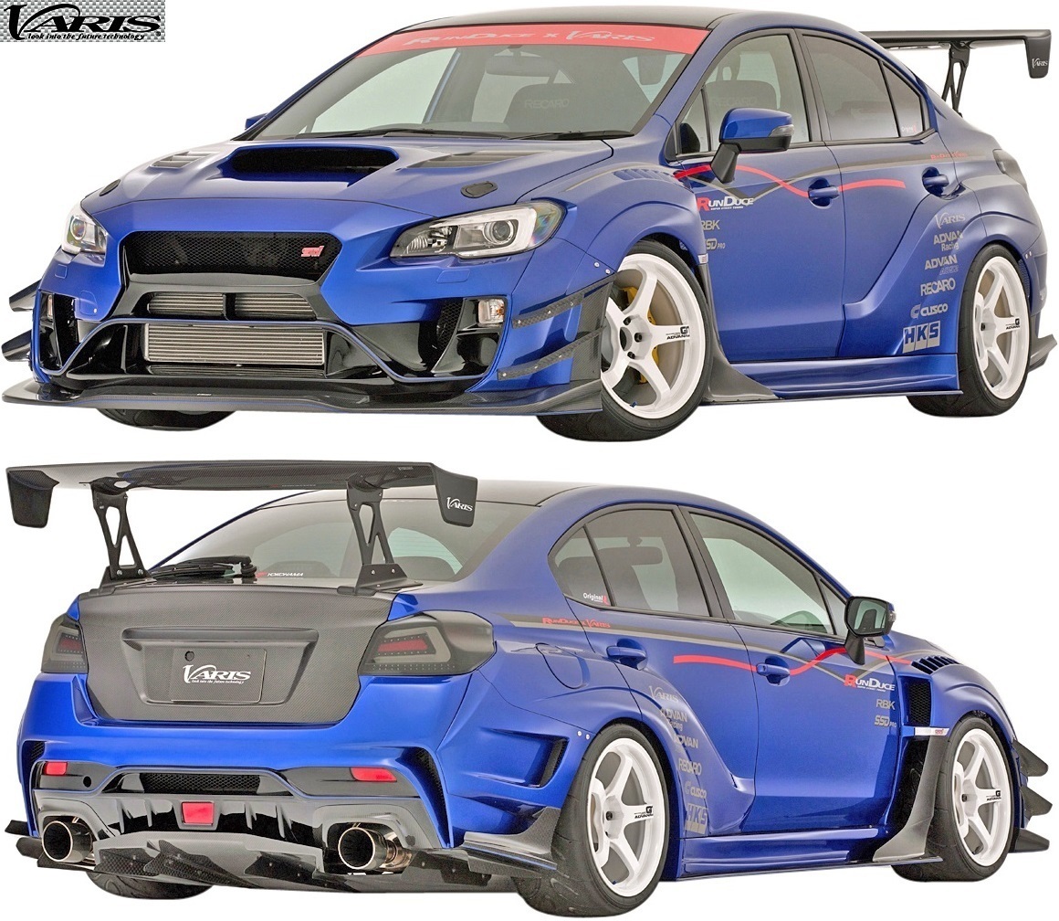 【M's】SUBARU WRX STI/S4 (VAB) VARIS ワイドボディキット 5点 (F+FF+S+RF+RB) FRP バリス エアロ フルエアロ フルキット VASU-213F拍卖
