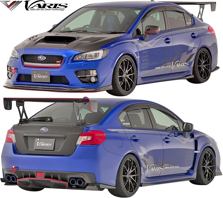 【M's】スバル WRX STI S4 / VAB VAG (A-C) VARIS ARISING-1 フルキット 6点 CARBON+FRP カーボン 未塗装 バリス ヴァリス エアロ拍卖