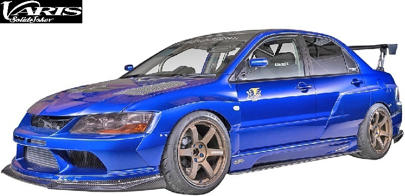 【M's】ミツビシ EVO9 ランサーエボリューション9 (2005y-2007y) VARIS Solid Joker ワイドボディKIT 4点セット HAM-001F FRP バリス拍卖