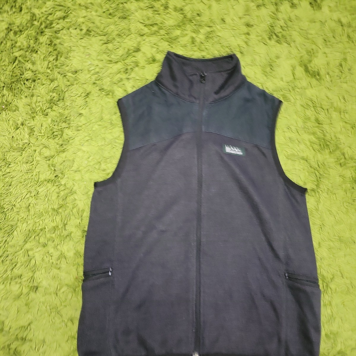 マナスタッシュ Manastash 切り替え ベスト 黒 ヘンプ 麻 ヨーク 00sビンテージ K20J27拍卖