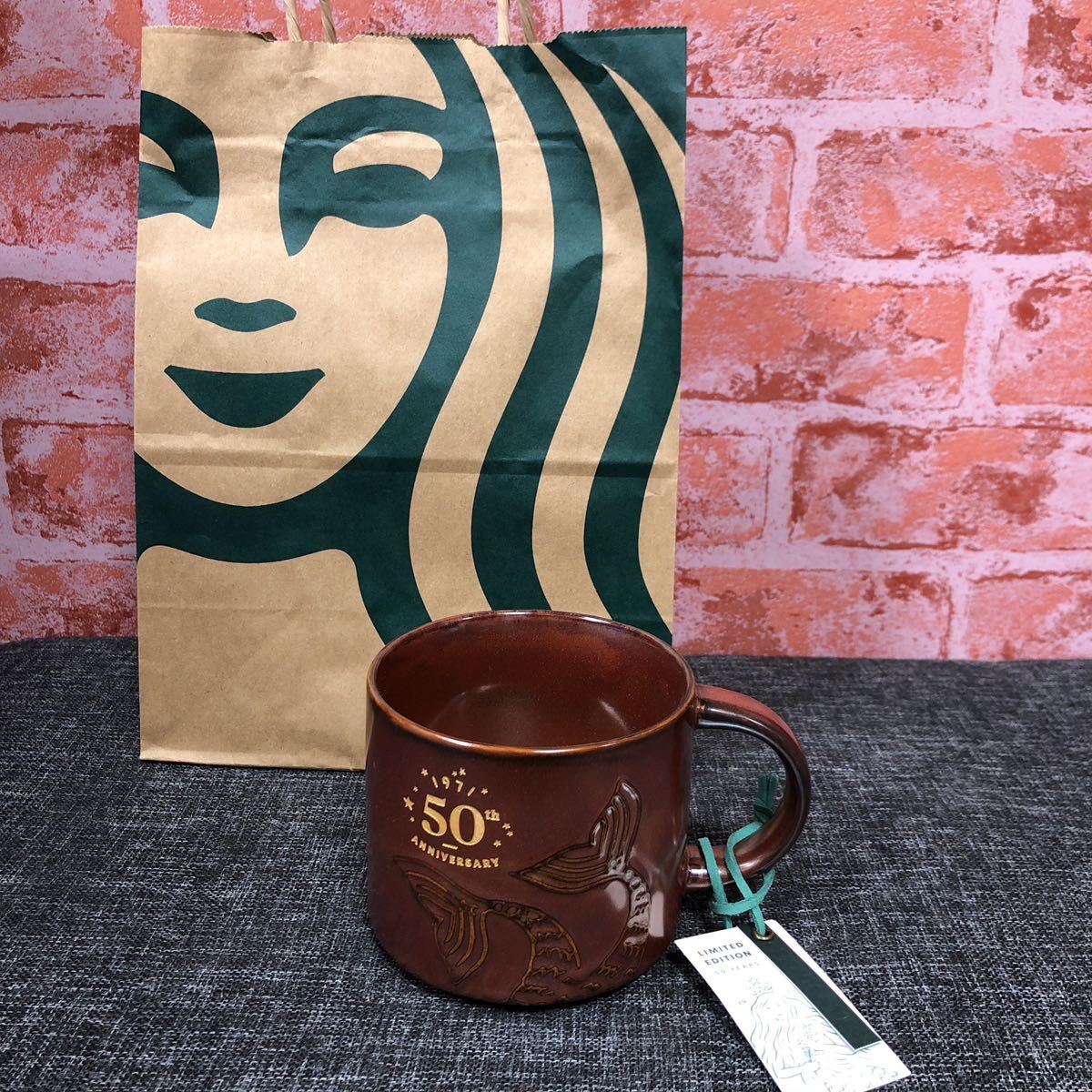 スタバ スターバックス 50周年 アニバーサリー 限定 マグカップ 新品 サイレンテイル/25周年STARBUCKS拍卖