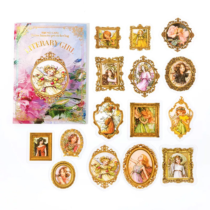 30枚 シール 女性 おしゃれ アンティーク ビンテージ デコステッカー アンティーク調 コラージュ レトロ 1052-5拍卖