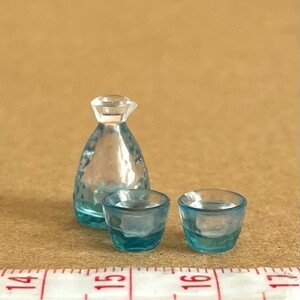 お猪口 ミニチュア品 海辺の温泉宿 夕波 リーメント ぷちサンプル拍卖