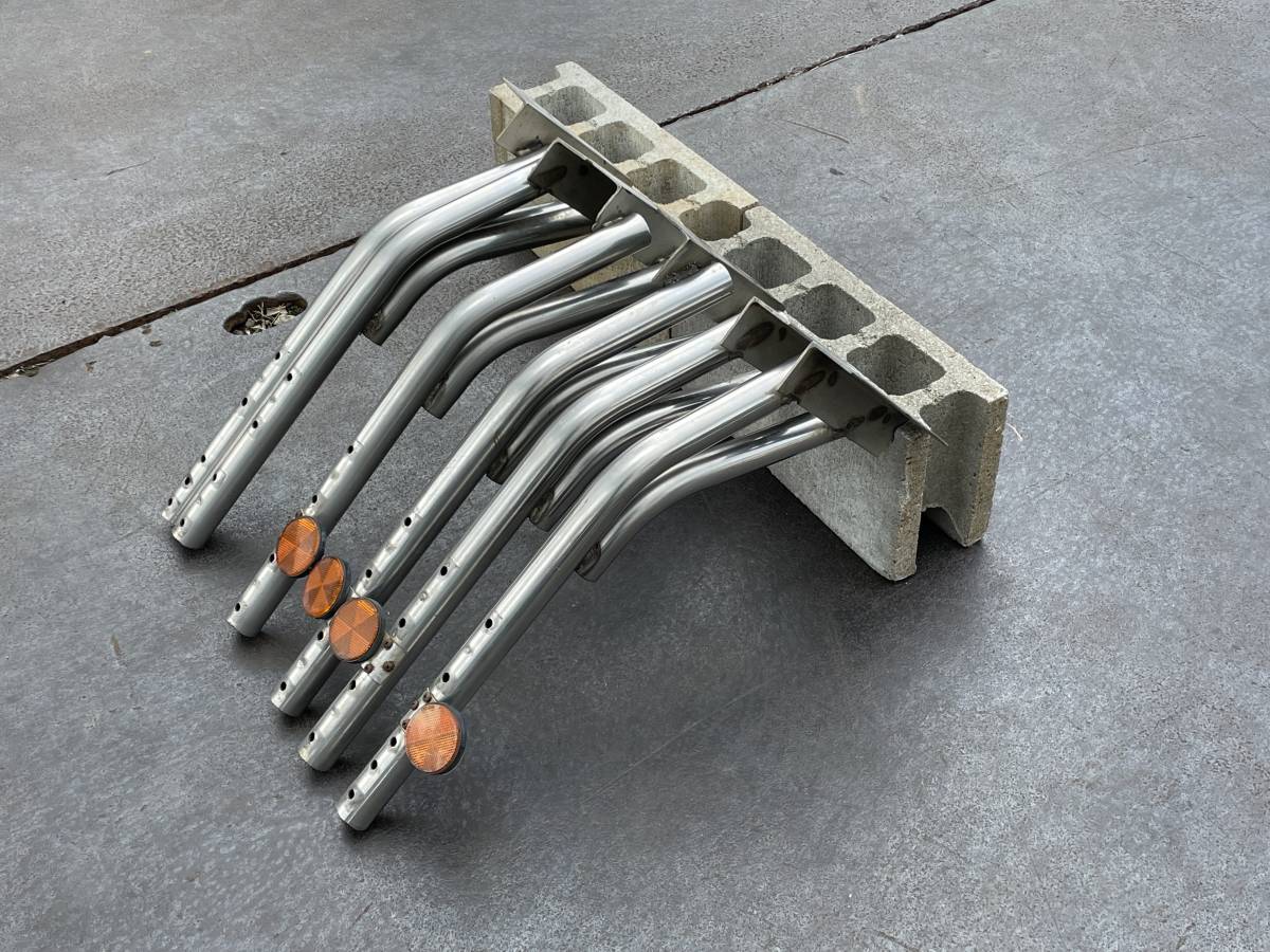 ブラケット★2段式仕様★6本★ステンレス製★サイドバンパー用★サイドガード用★取付ステー★即決★デコトラ★91U6ス拍卖