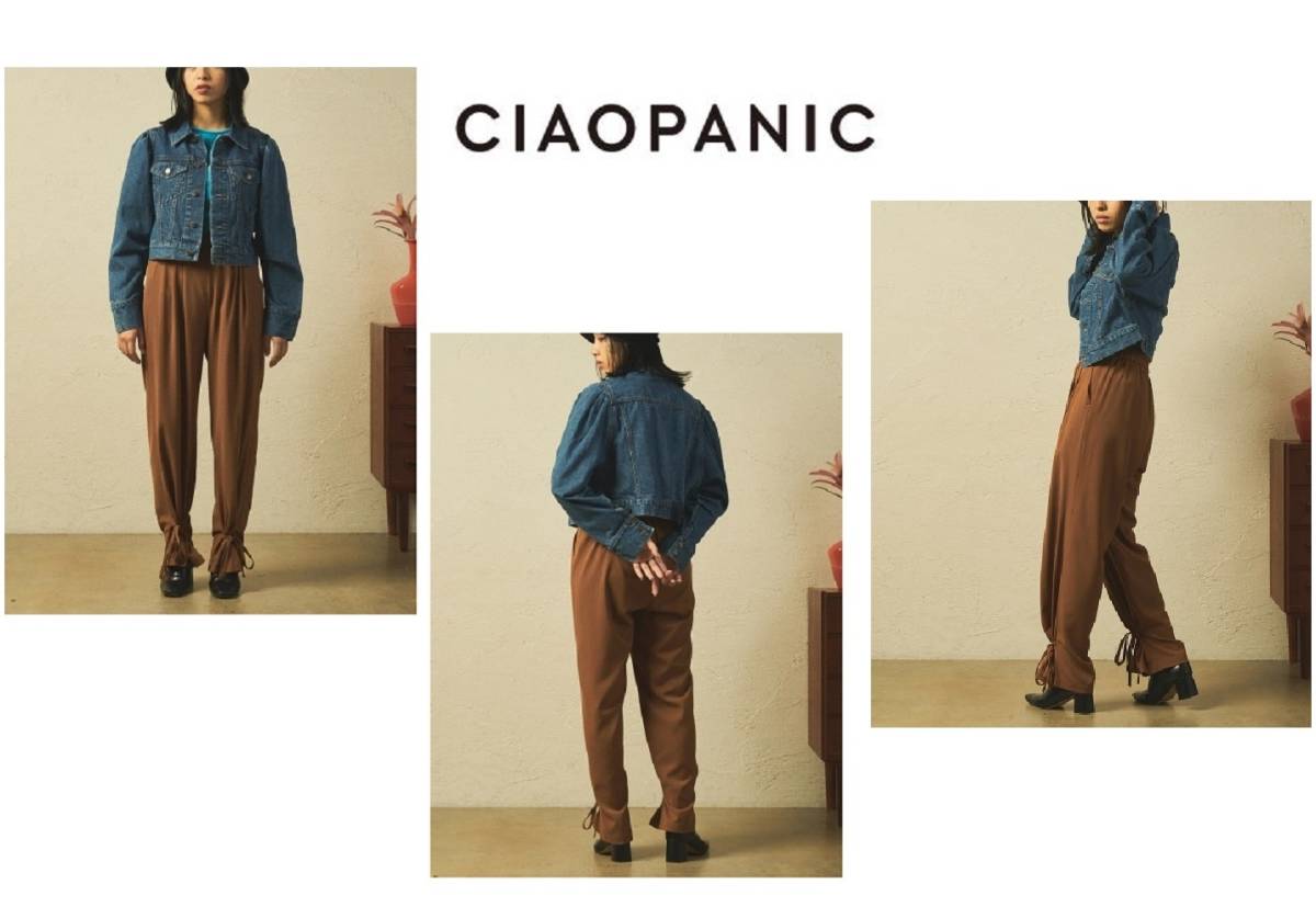 新品! CIAOPANIC (チャオパニック) UNSPARE ECヘムリボン パンツ拍卖