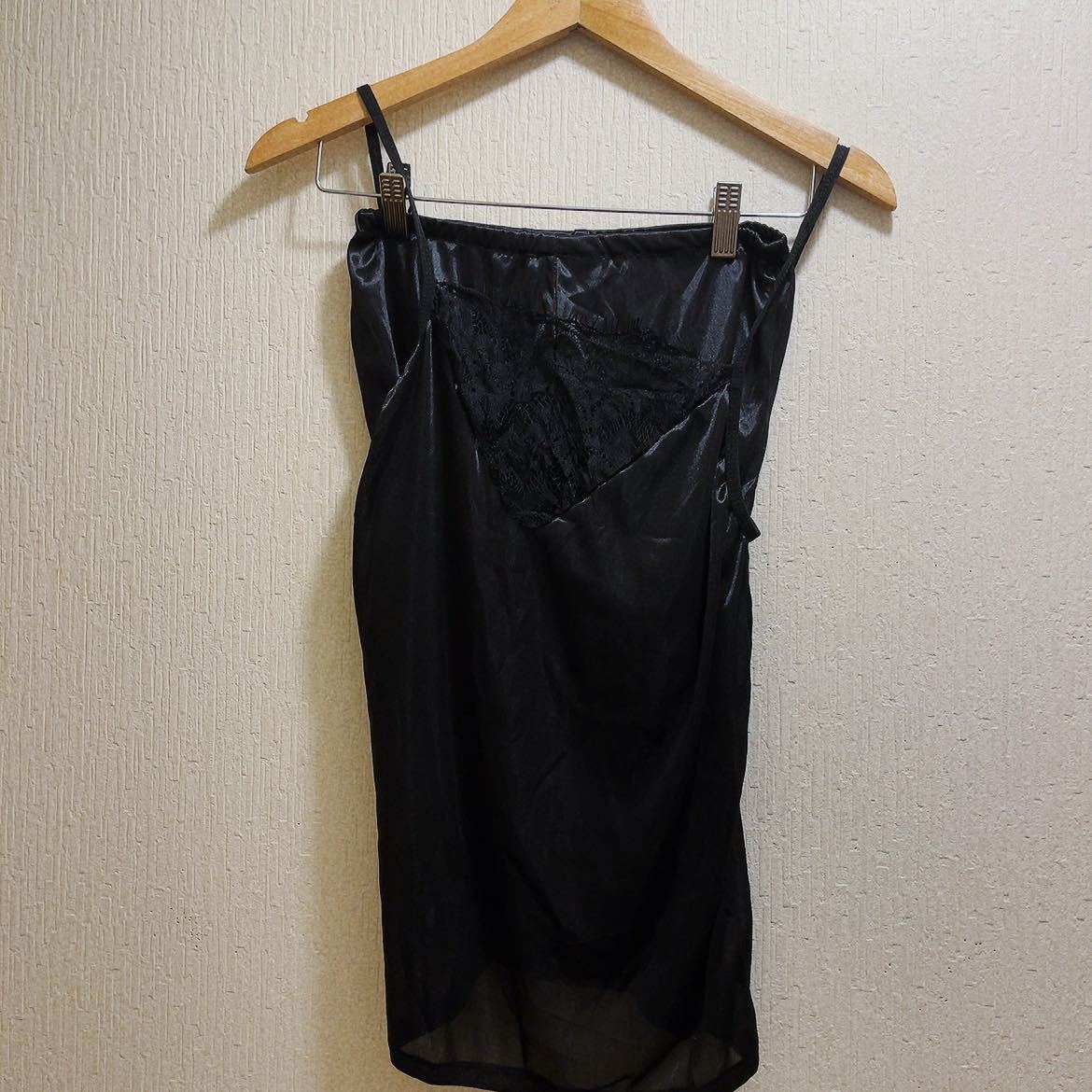 新品★ブラック地レースキャミソール&フレアパンツ★ベビードール★コスプレ★M拍卖