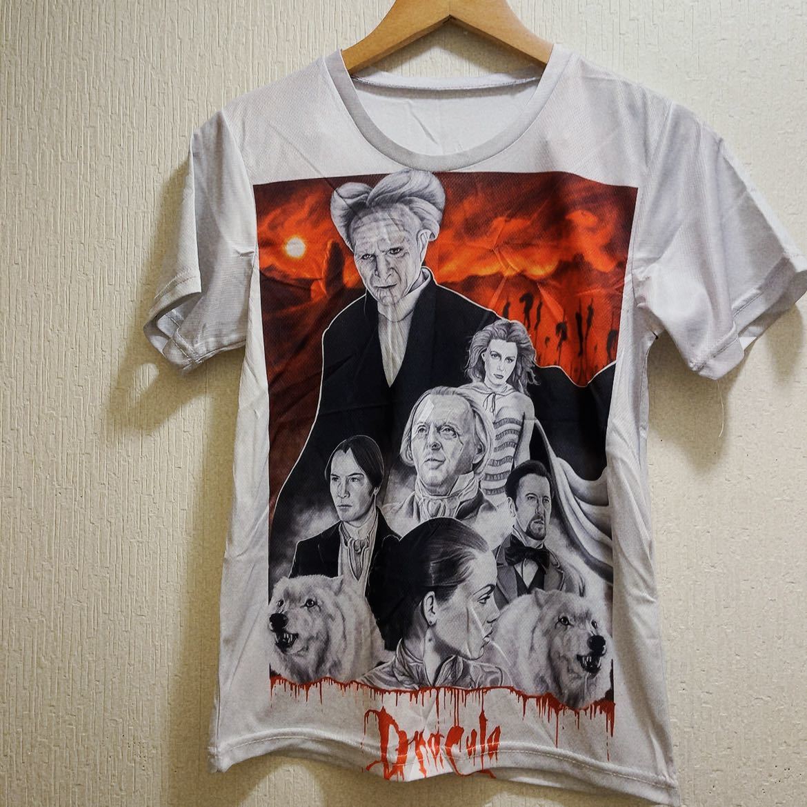 新品★ホワイト★コッポラ監督★映画ドラキュラ★Tシャツ★ユニセックス★M拍卖